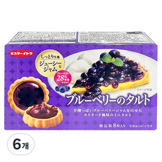 이토비스킷 블루베리 타르트 8p, 73.6g, 6개