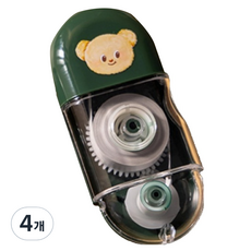 버터베어 미니 수정테이프 5mm x 6m, 그린, 4개