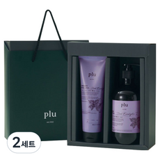plu Therapy系列香檸檬&薰衣草香氛禮盒 沐浴露 500g+身體乳液 200ml+購物袋組, 2套