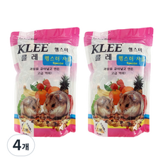 핑퐁 클레 햄스터 사료, 750g, 4개