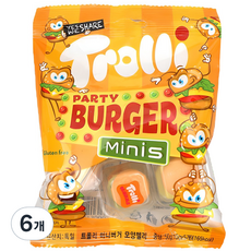트롤리 미니버거 모양젤리 5개입, 50g, 6개