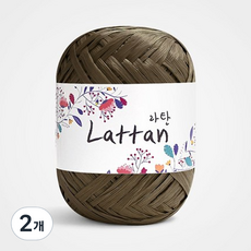 yarna 라탄 라피아 뜨개실 40g, 32번반유광, 2개