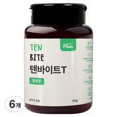 리틀포우 강아지 텐바이트 영양간식, 120g, 6개, T 칠면조