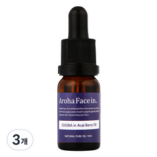 아로하트리즈 아로하페이스인 아사이베리 오일, 10ml, 3개