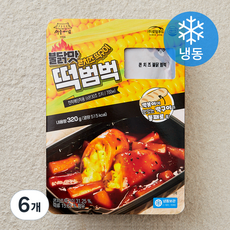 서울마님 불닭맛 콘치즈떡구이 떡범벅 (냉동), 320g, 6개
