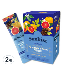 Sunkist 香吉士 Fruit Mate水果香草糖 葡萄柚紅茶, 50g, 2個, 10入