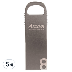 액센 솔리드 USB 2.0 메모리카드 U52, 8GB, 5개