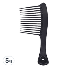 DEEP TOK 造型斧頭梳 DT0393, 5個, 黑色