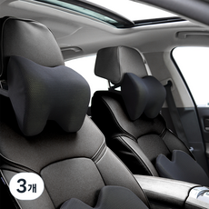 DANIKA 車用記憶棉頸枕頭枕 TO-777, 黑色, 3個