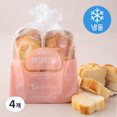 야미요밀 정성가득 채식 촉촉갈릭 쌀빵 (냉동), 240g, 2개입, 4개