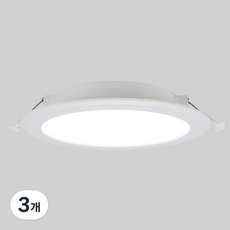 KDT LED 浴室 廁所 崁燈 20W 150mm, 白色 + 白光, 3個