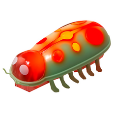 Truly House 寵物自動轉向發光電動玩具蟲 貓玩具/狗玩具/耐咬玩具, 1個, 單一商品, 紅綠瓢蟲