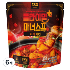 플라이밀 마녀스프 마라 치킨, 300g, 6개