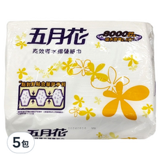 五月花 摺疊紙巾 200張, 5包