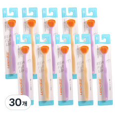 오픈스페이스 휴대용 실리콘 혀클리너 랜덤발송, 30개