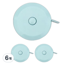 Black Tree 馬卡龍迷你捲尺 藍色, 150cm, 6個