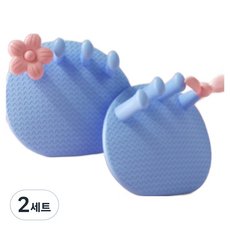 JIBAAN 足弓伸展減壓腳趾套 雙腳組 藍色, 2套