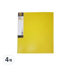 보경 발포 D링 바인더화일 3cm, 노랑, 4개