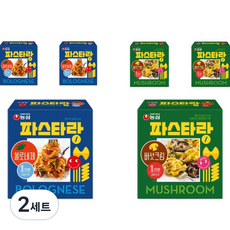 파스타랑 볼로네제 180g x 3p + 버섯크림 179g x 3p 세트, 2세트