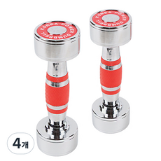 스포뱅크 고밀도 크롬도금아령, 1.5kg, 4개