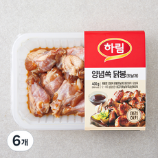 하림 양념쏙 닭봉 윗날개 데리야키 (냉장), 400g, 6개