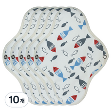 WIZLLY 布衛生棉 防水 迷彩紅, 中型/一般, 1入, 10個