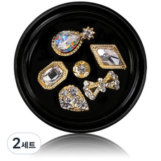 Envy Kidult 09 金色指甲石 6 件套 M02B89, 混色, 2組