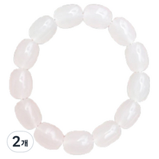 KODACHIEF 玉石橢圓手鍊 白色 小號, 2個