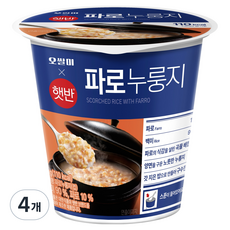 햇반 오쌀미 파로 컵누룽지, 30g, 4개