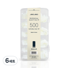 Jello Jello 人工指甲片 500p 組, 6個, 一般自然