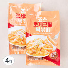 오프라이스 죠스 로제크림 떡볶이 2인분, 415g, 4개