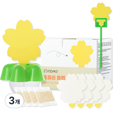 룸디 초파리 트랩 유인제 세트, 3개, 1세트