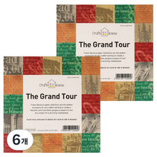 데어리즈 두꺼운 펄 색종이 유럽도시 6종 x 6p, 6색, 6개