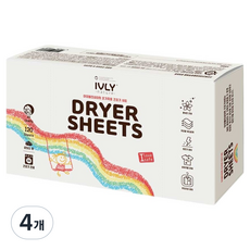 아이블리네이처 건조기시트 로터스 본품, 4개, 120개입