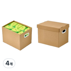 多功能簡潔收納生活箱 B型, 4個, 混色