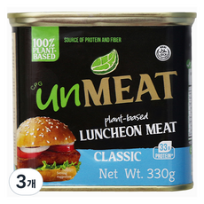 식물성 런천미트 클래식, 3개, 330g
