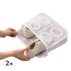 몽리코 신발 변형방지 세탁 건조망, 2개, 화이트