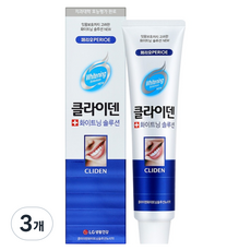 클라이덴 화이트닝 솔루션 오리지널 뉴치약, 120g, 3개