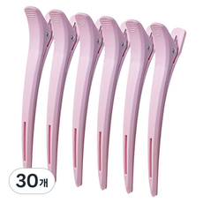 girlpins 優質無痕矽膠墊 美容夾 大型 1521, 30個, 粉紅色