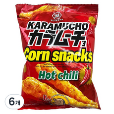 카라무쵸 핫 칠리 콘스넥, 65g, 6개