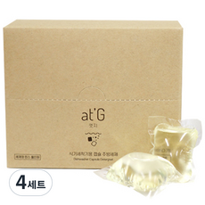 Edge Dishwasher Capsule 洗碗精 8g x 30p + 清潔劑套組, 240g, 膠囊型, 4組
