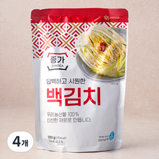 종가 백김치, 500g, 4개