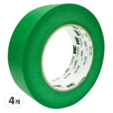 3M 耐溶劑遮蔽膠帶 綠色 36mm x 55m, 4個