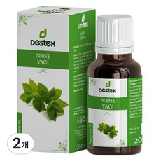 데스텍 터키 페퍼민트오일 아로마 에센셜 오일 원액 뚜껑 스포이드 타입 랜덤발송, 20ml, 2개