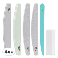 코멧 홈 네일케어 파일 6종 세트, 혼합색상, 4세트