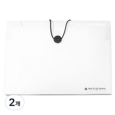 Gold Pang 基本款8格風琴文件整理夾, 白色, 2個