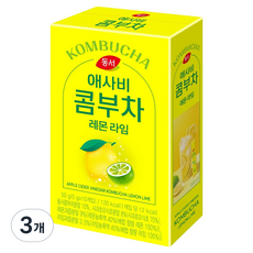 DONGSUH 東西食品 蘋果醋康普茶 檸檬萊姆, 10入, 5g, 3個