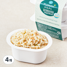 얌이밀 유아용 완료기 15~36개월 이유식 불고기팽이버섯피망밥, 200g, 4개