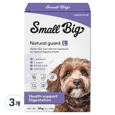 스몰빅 강아지 네츄럴가드 1000억 CFU 프로바이오틱스 분말스틱 유산균 30p, 30g, 장건강/유산균, 3개