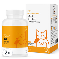 멍냥이랑 반려동물 영양제, 식욕회복, 60g, 2개